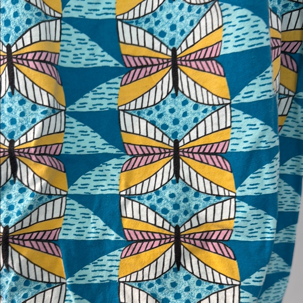 Tea Collection Colorful Leaf Pattern Top - Picture 3 of 3